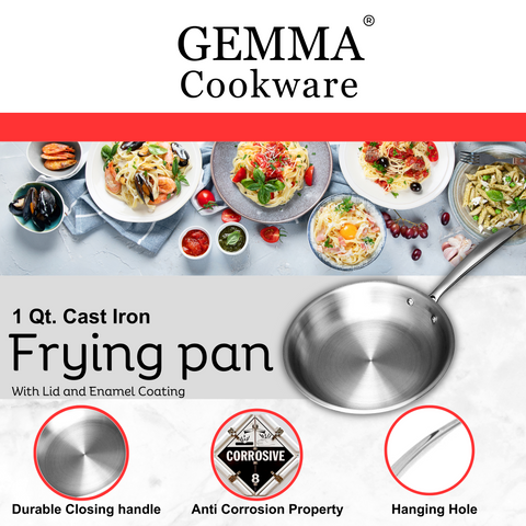 Triply Premium Stainless Steel Fry Pan Non-Stick Frying Pan Cookware