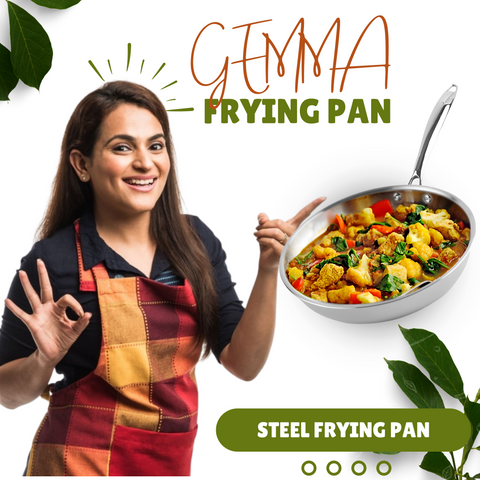 Triply Premium Stainless Steel Fry Pan Non-Stick Frying Pan Cookware